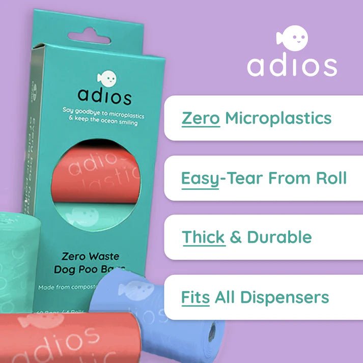 Adios Compostable Dog Poo Bags - Country Ways