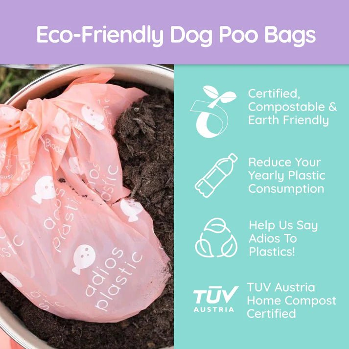 Adios Compostable Dog Poo Bags - Country Ways