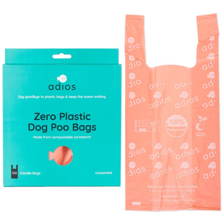 Adios Compostable Dog Poo Bags - With Handles - Country Ways