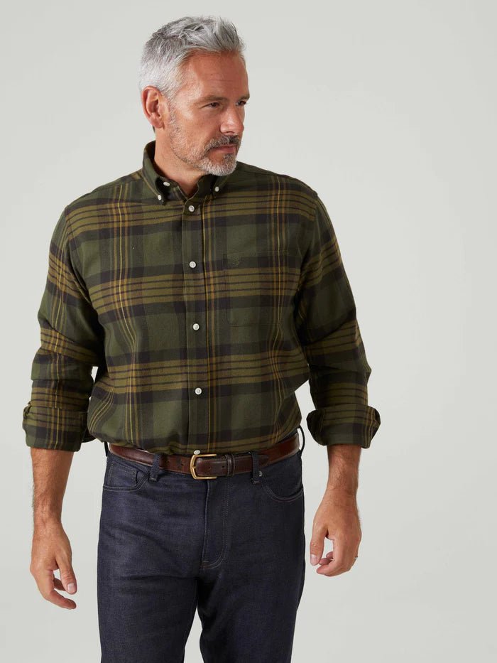 Alan Paine Ilkey Flannel Button Down Shirt - Shooting Fit - Country Ways