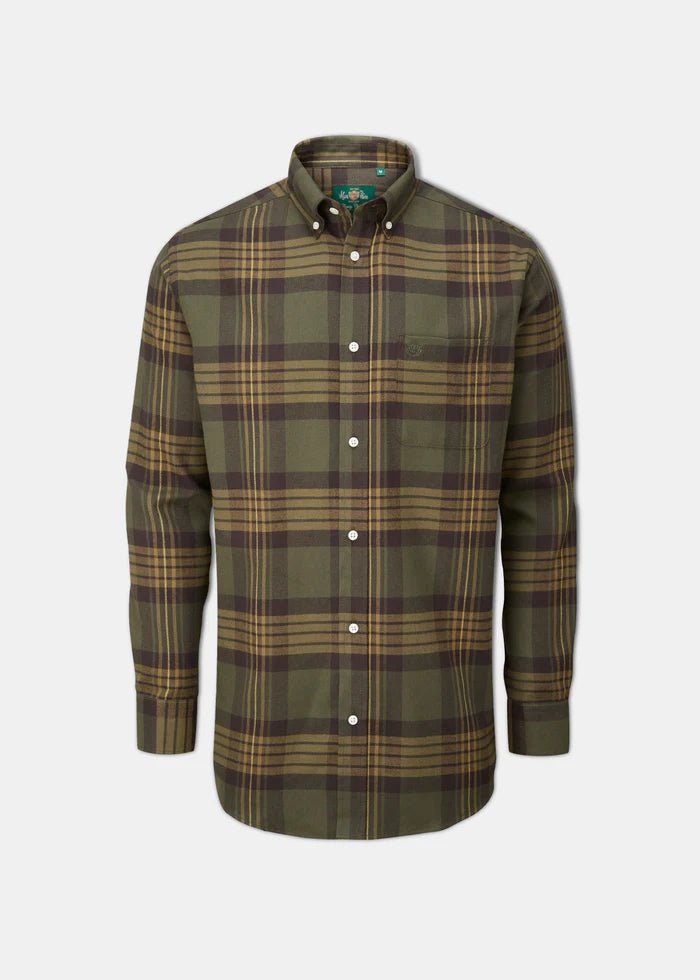 Alan Paine Ilkey Flannel Button Down Shirt - Shooting Fit - Country Ways