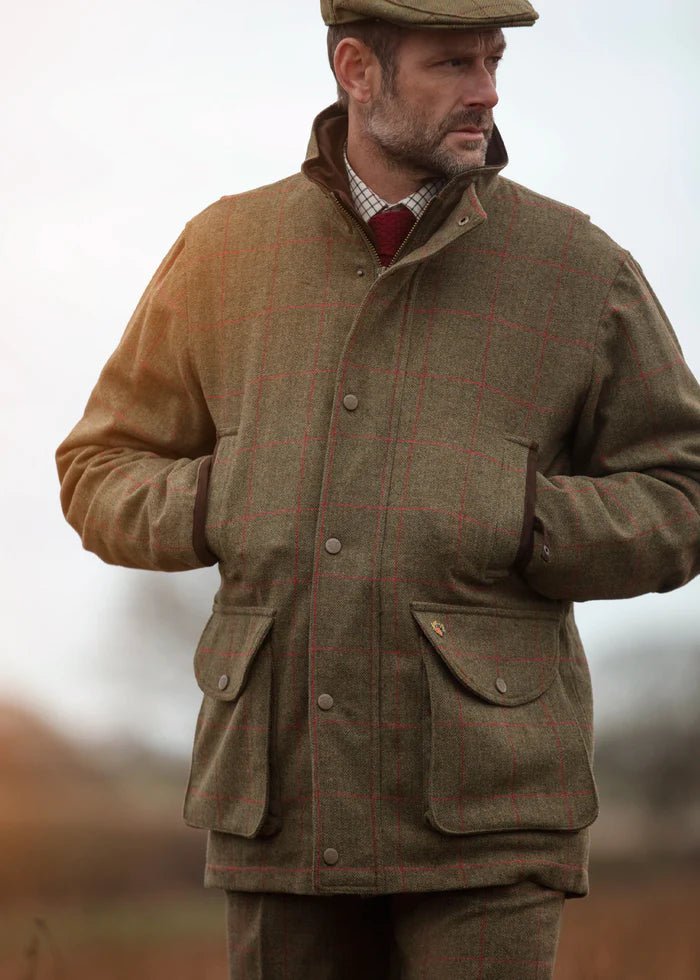 Alan Paine Men's Combrook Tweed Field Coat with Action Back - Country Ways