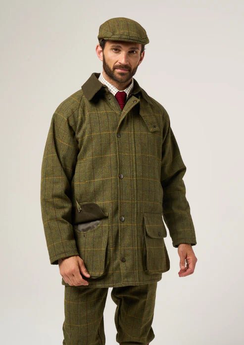 Alan Paine Men's Rutland Waterproof Tweed Shooting Coat - Country Ways