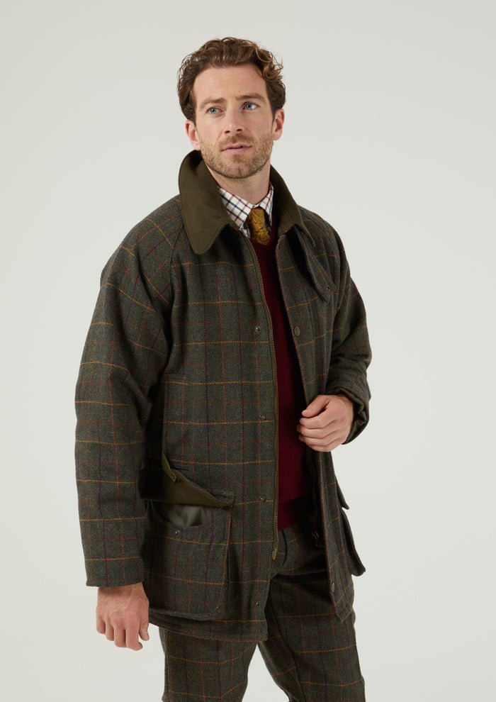 Alan Paine Men's Rutland Waterproof Tweed Shooting Coat - Country Ways