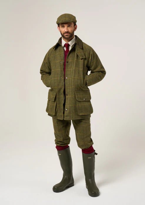 Alan Paine Men's Rutland Waterproof Tweed Shooting Coat - Country Ways