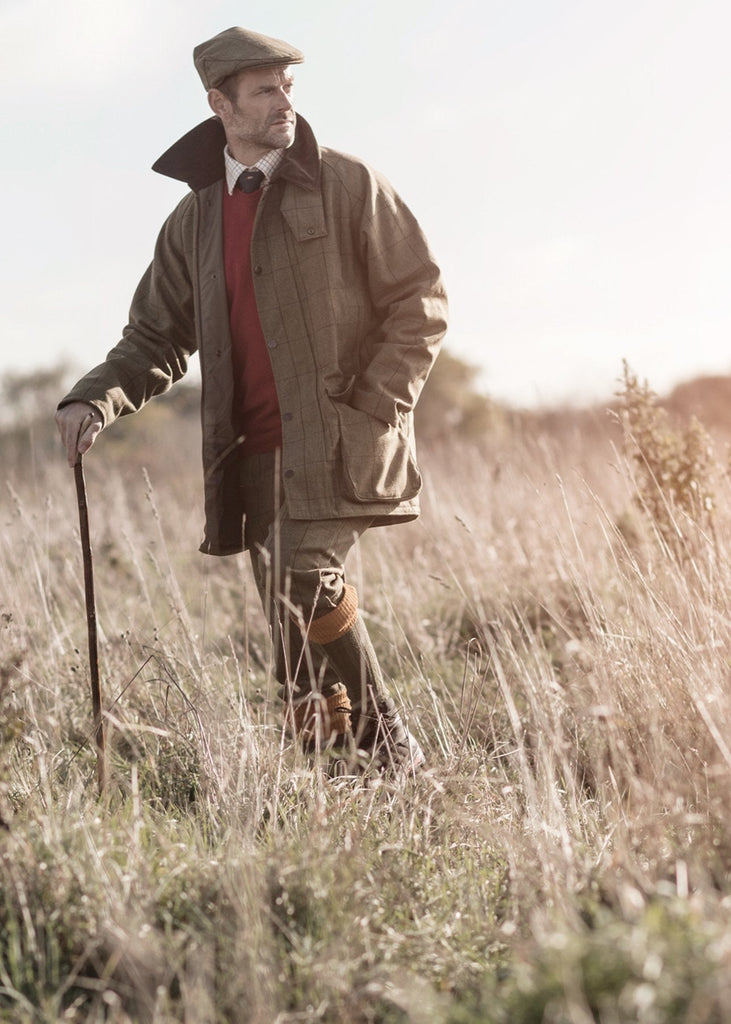 Alan Paine Men's Rutland Waterproof Tweed Shooting Coat - Country Ways