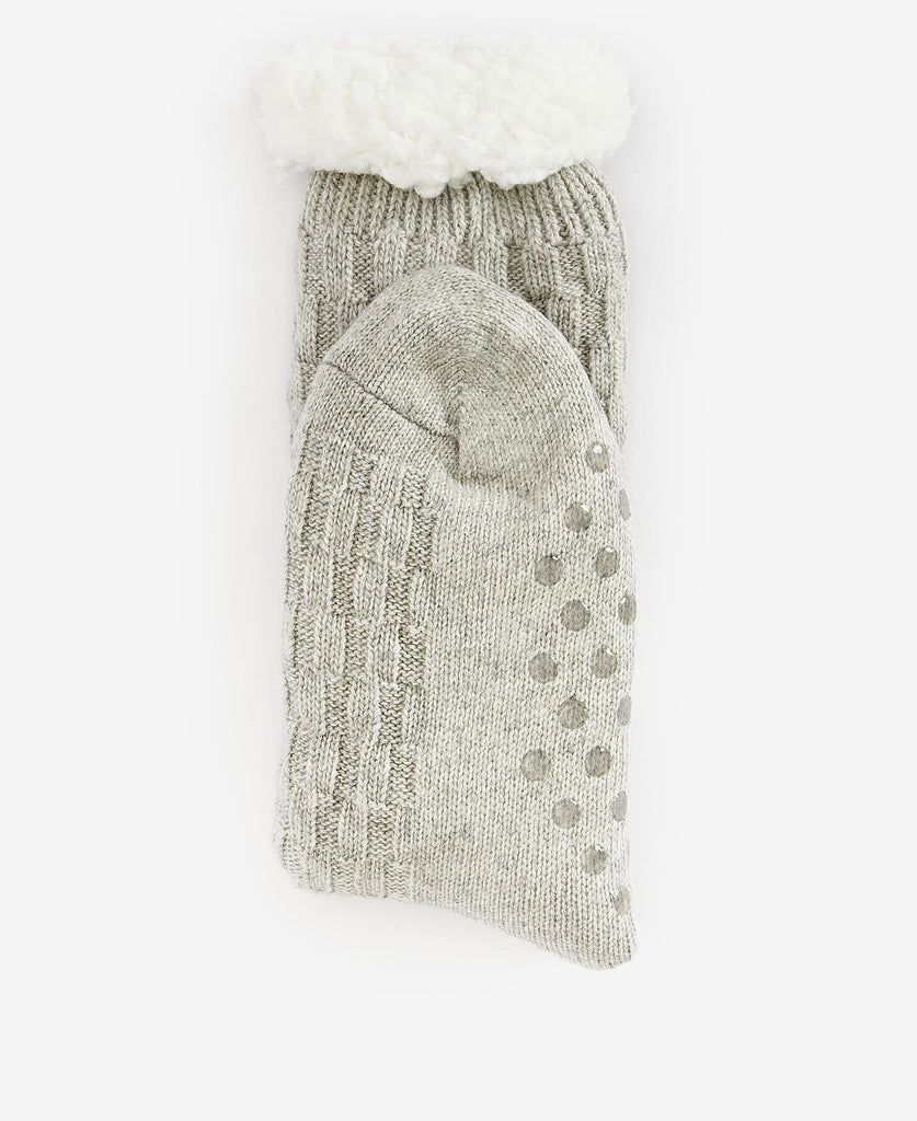 Barbour Cable Knit Lounge Sock - Country Ways