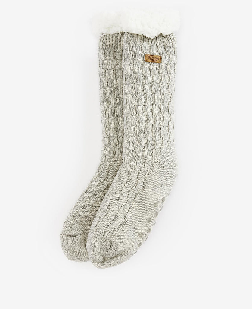 Barbour Cable Knit Lounge Sock - Country Ways