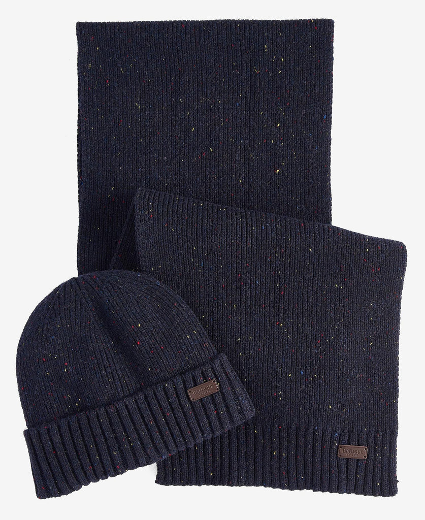 Barbour Carlton Fleck Beanie & Scarf Gift Set - Country Ways