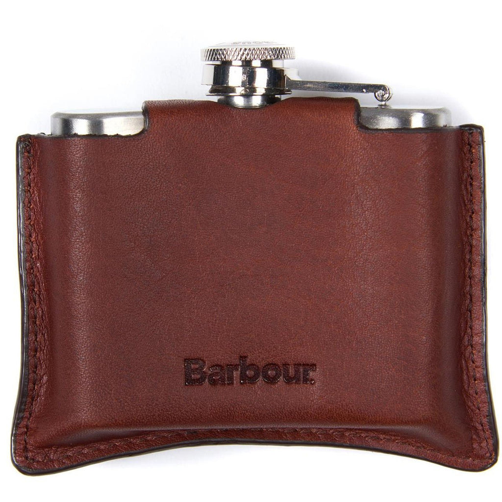 Barbour Leather Sleeved Hip Flask - Country Ways