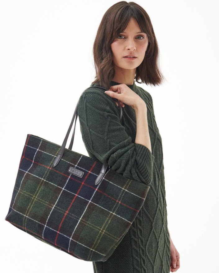 Barbour Witford Tartan Tote Bag - Country Ways