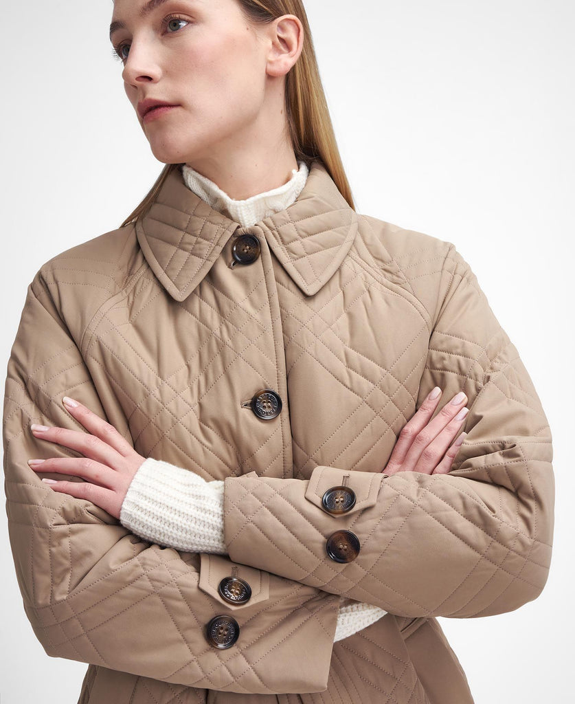 Barbour Women's Mariah Quilted Trench Coat - Country Ways