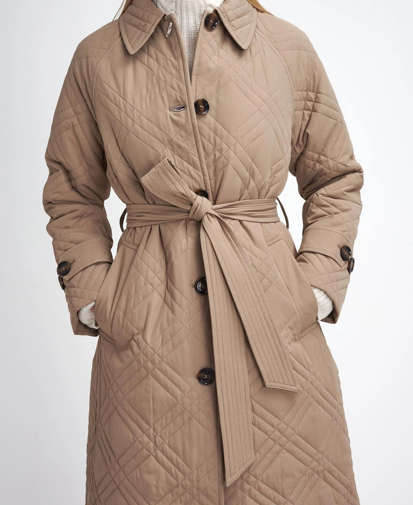 Barbour Women's Mariah Quilted Trench Coat - Country Ways