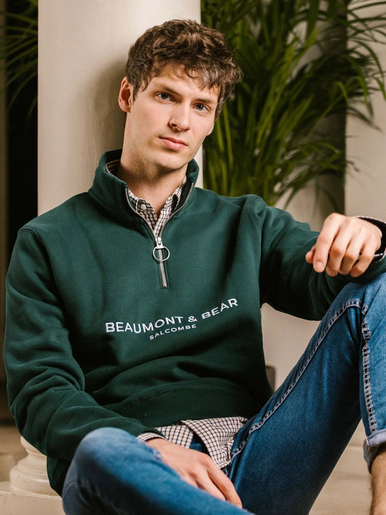 Beaumont & Bear Unisex Kingswear Quarter Zip - Country Ways