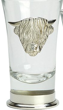 Bisley Shot Glass - Highland Cow - Country Ways