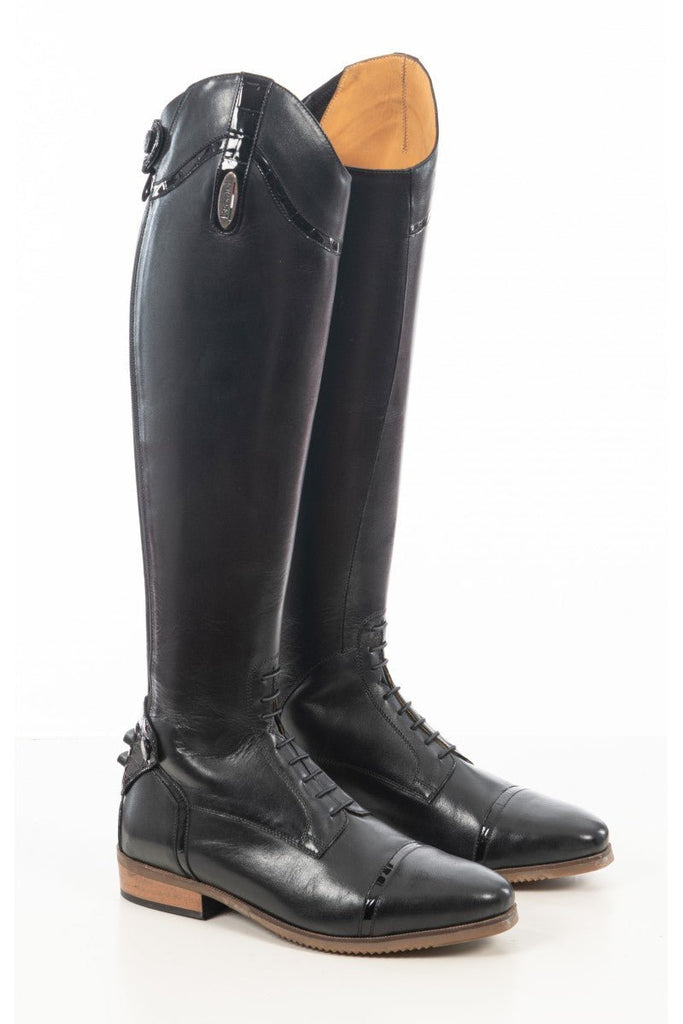 Brogini Florence Vogue Croc Field Boot - Black (SIZES 42 - 46) - Country Ways