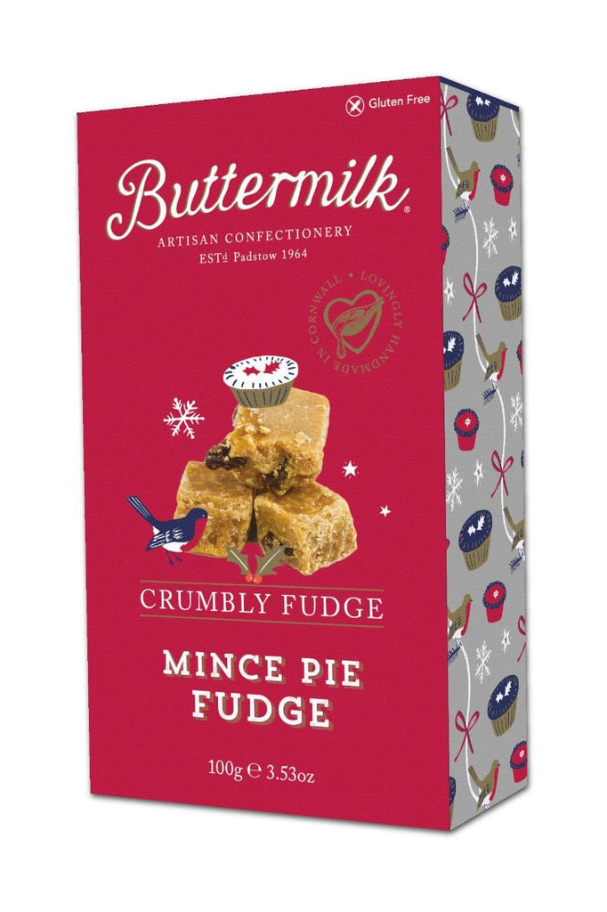 Buttermilk Artisan Confectionary Mince Pie Crumbly Fudge (100g) - Country Ways