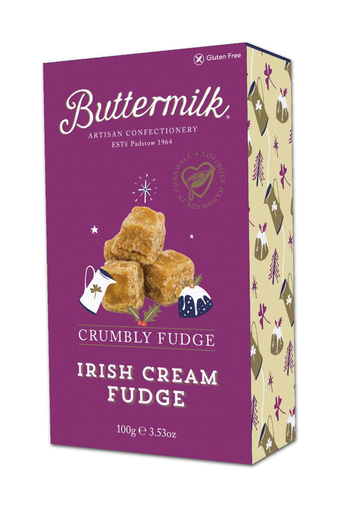 Buttermilk Artisan Confectionery Irish Cream Crumbly Fudge (100g) - Country Ways