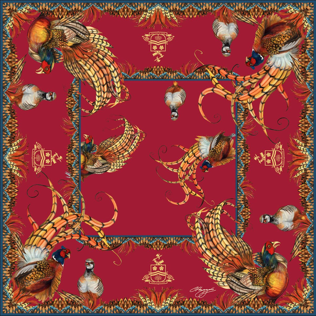 Clare Haggas Heads or Tails Large Silk - Country Ways