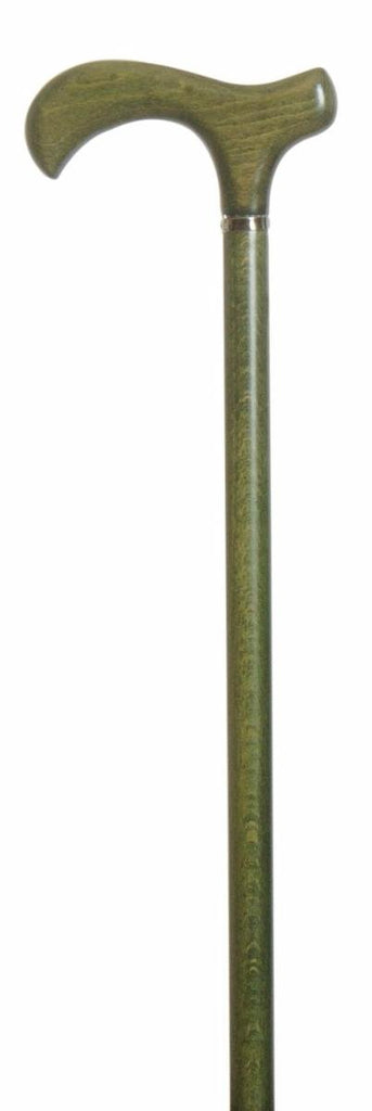 Classic Canes Melbourne Derby Cane Olive Green - Country Ways