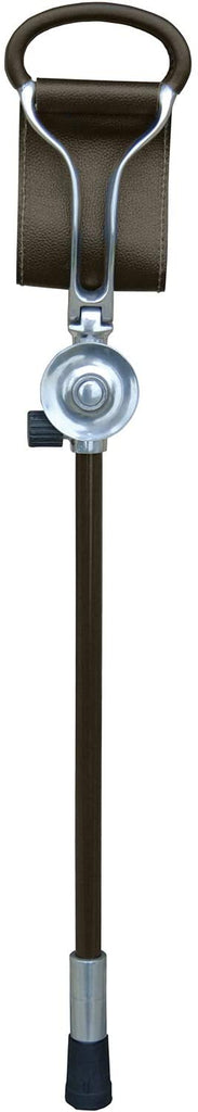Classic Canes Promenade Leather Seat Stick With Rubber Ferrule - Country Ways