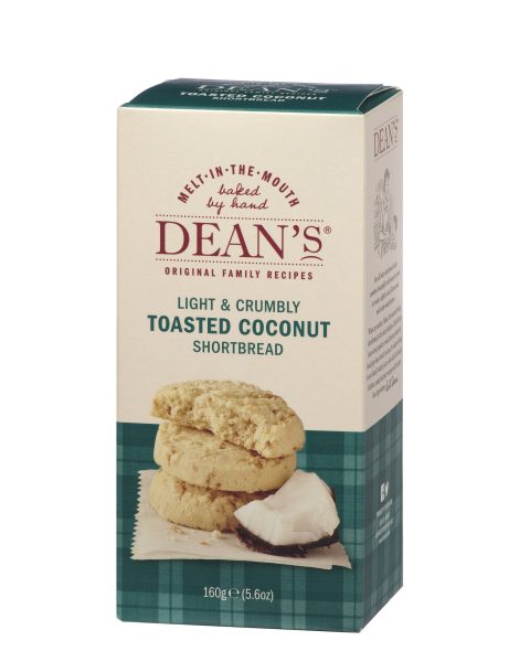 Dean's Toasted Coconut Shortbread 160g - Country Ways