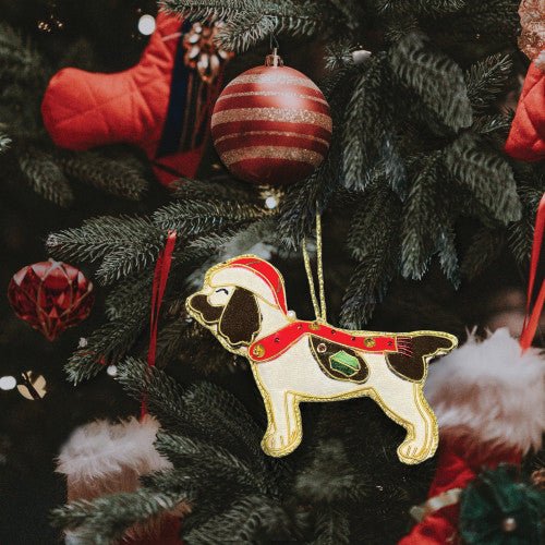 Equetech Canine Embroidered Christmas Decoration - Country Ways