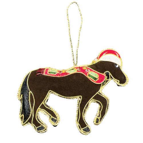 Equetech Equine Embroidered Christmas Decoration - Country Ways