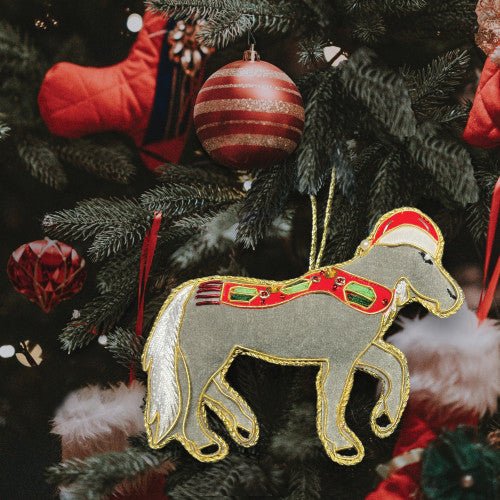 Equetech Equine Embroidered Christmas Decoration - Country Ways