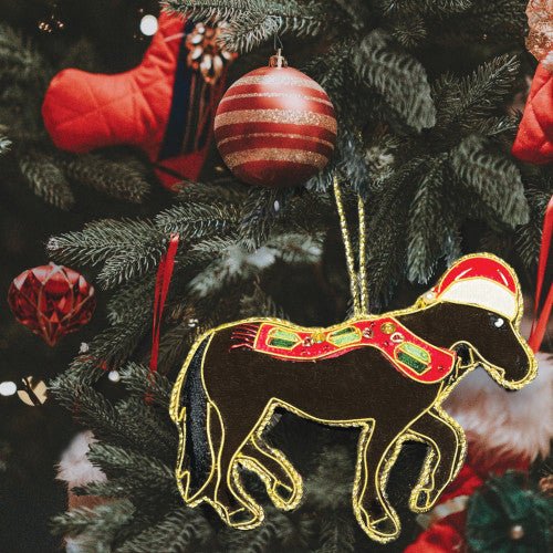 Equetech Equine Embroidered Christmas Decoration - Country Ways