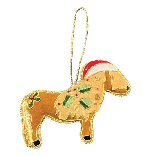 Equetech Equine Embroidered Christmas Decoration - Country Ways