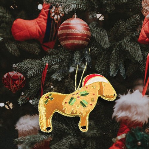 Equetech Equine Embroidered Christmas Decoration - Country Ways