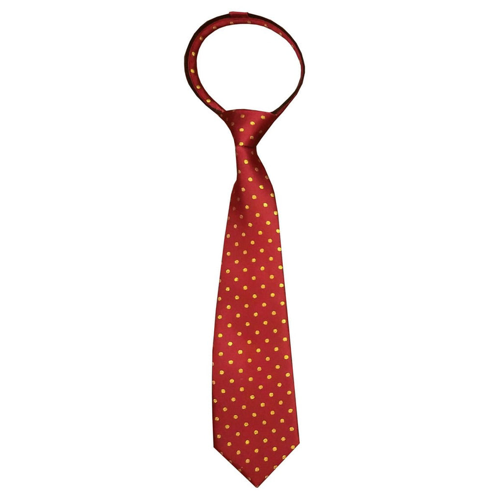 Equetech Junior Polka Dot Show Zipper Tie - Country Ways