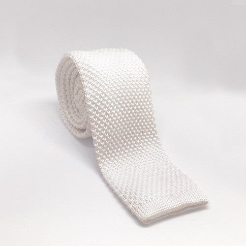 Equetech Knitted Competition Tie White - Country Ways