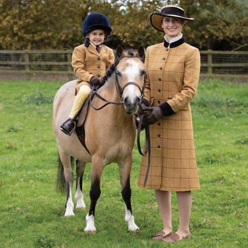 Equetech Longline Wheatley Tweed Leaders Jacket Dress & Hat Suit - Country Ways