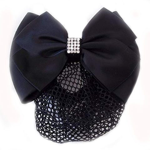 Equetech Velvet Crystal Bow & Net Navy - Country Ways