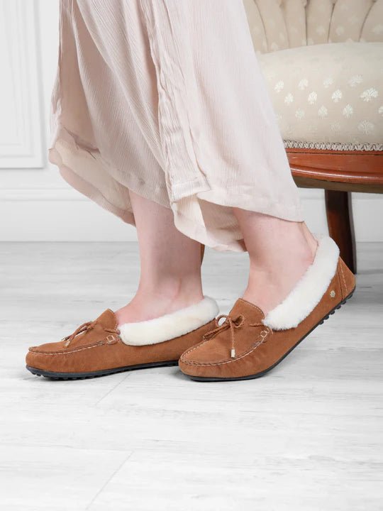 Fairfax and Favor Henley Shearling Lined Slippers - Country Ways