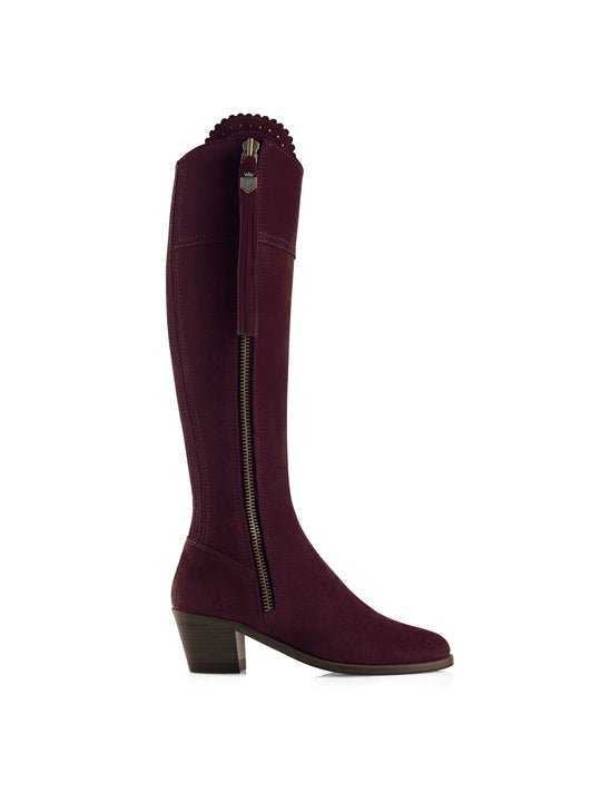 Fairfax & Favor Suede Regina Boots Regular Fit with Heel - Country Ways