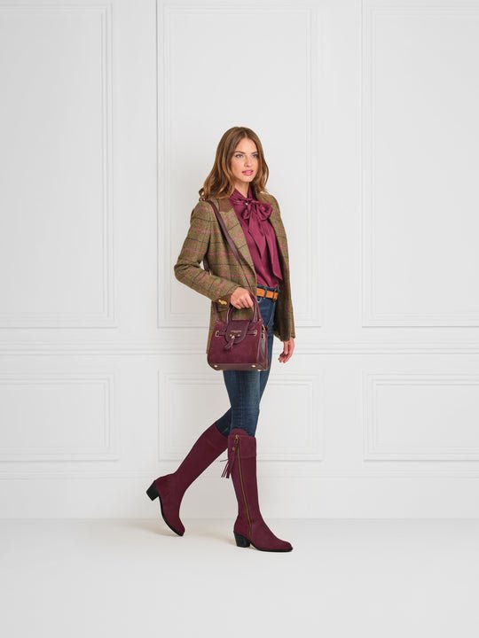 Fairfax & Favor Suede Regina Boots Regular Fit with Heel - Country Ways