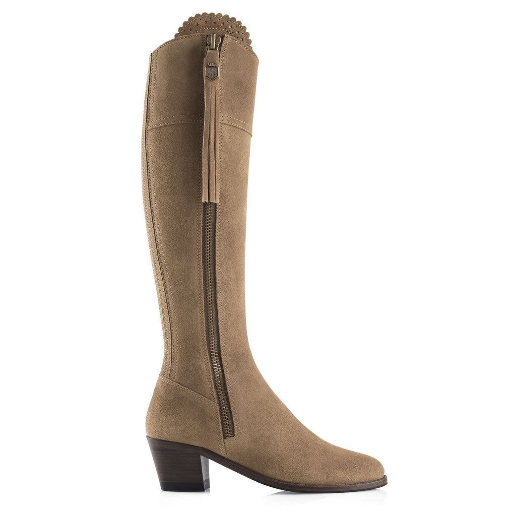 Fairfax & Favor Suede Regina Boots Regular Fit with Heel - Country Ways