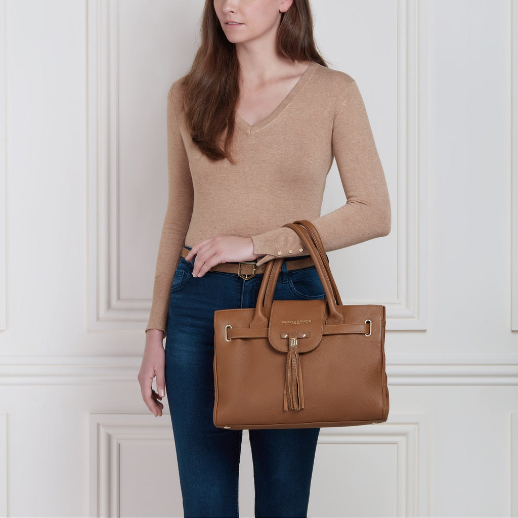 Fairfax & Favor Windsor Bag in Tan Leather - Country Ways