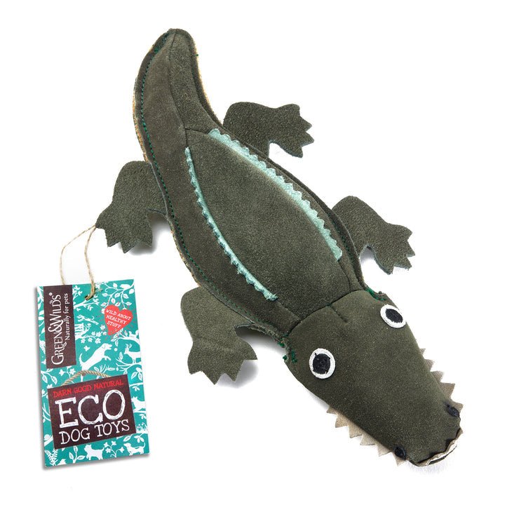 Green & Wilds Colin the Crocodile Dog Toy - Country Ways