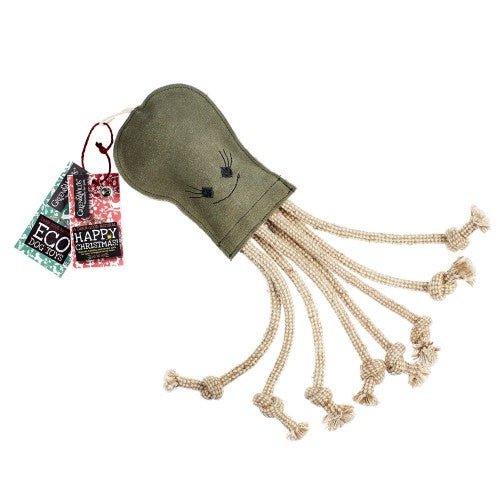 Green & Wild's Olive the Octopus Eco Dog Toy - Country Ways