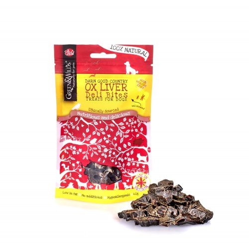 Green & Wild's Ox Liver Deli Bites 40g - Country Ways