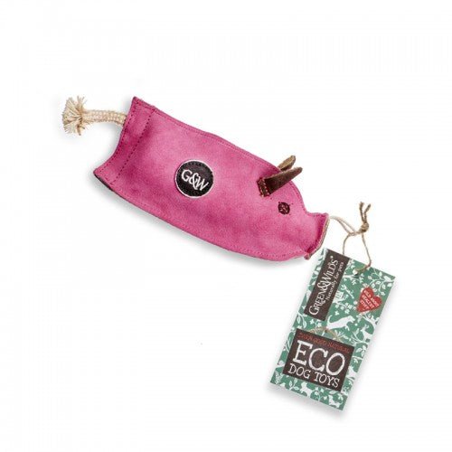 Green & Wild's Peggy The Pig Eco Dog Toy - Country Ways