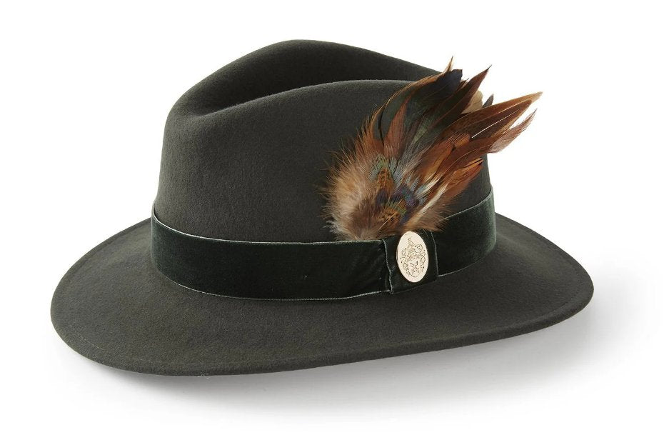 Hicks & Brown Chelsworth Fedora (Coque & Pheasant Feather) - Country Ways