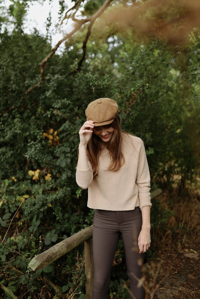 Hicks & Brown Felsham Tweed Baker Boy Cap - Country Ways