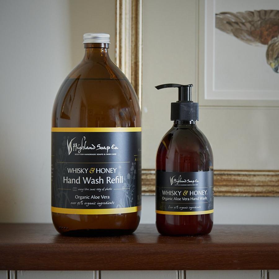 Highland Soap Company Whisky & Honey Organic Hand Wash 300ml - Country Ways