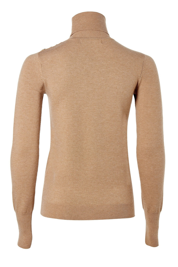 Holland Cooper Buttoned Knit Roll Neck - Country Ways