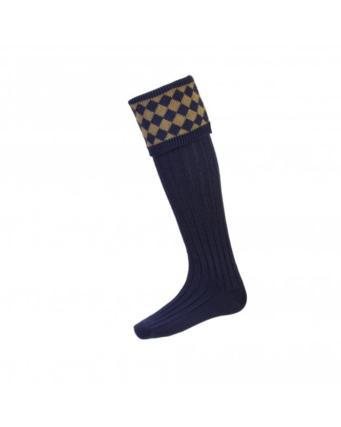 House of Cheviot Men's Chessboard Sock - Country Ways